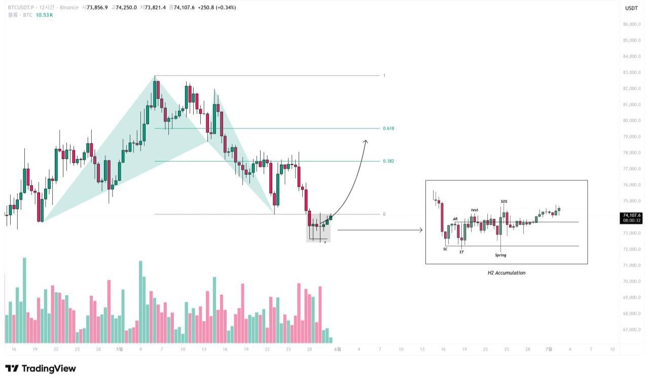BTC Shows Bullish Bat Pattern