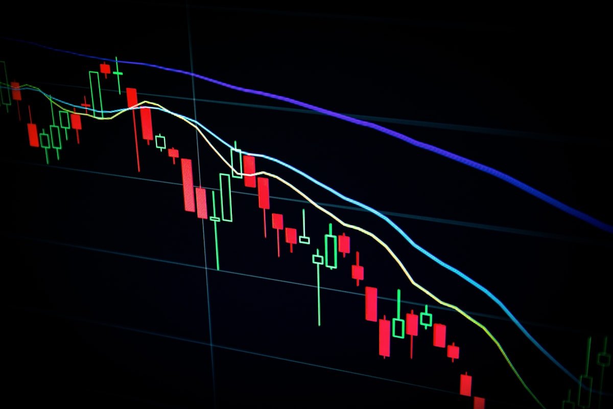 Cryptocurrency trading chart showing Bitcoin market data