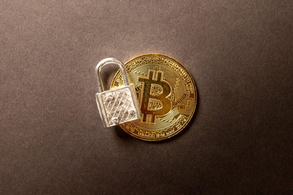 Bitcoin and cryptocurrency trading screen with market charts