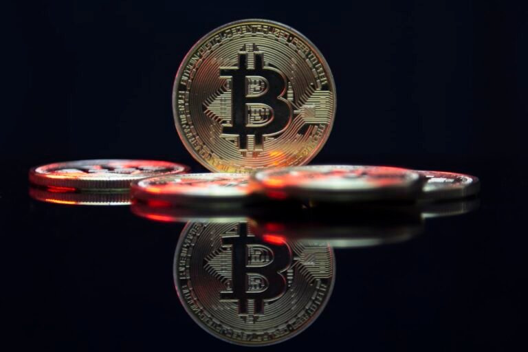 Bitcoin coin close-up representing today's crypto market update